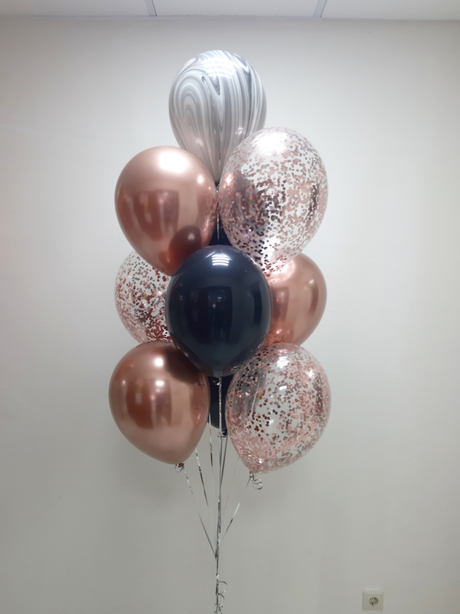 Букет (розовое золото с черным)