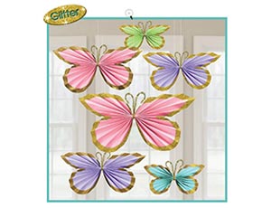 Фант Бабочки Весенние блеск 6шт/A