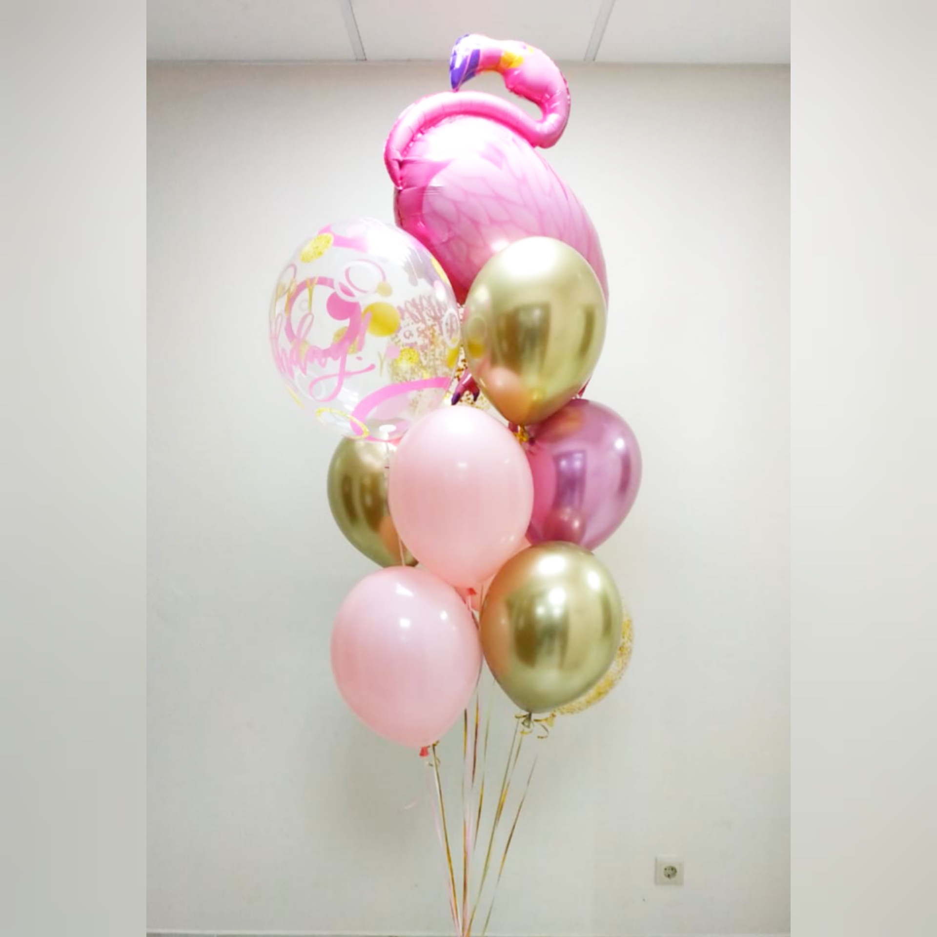 Букет с Фламинго большой