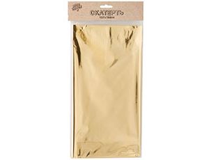 Скатерть фольг золотая 137х182см/G