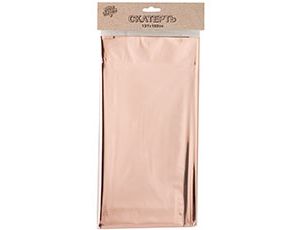 Скатерть фольг розовое золото 137х182смG