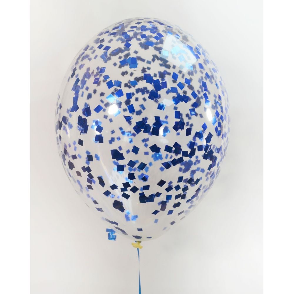 Шар с конфетти синий