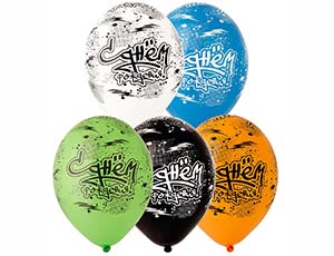 Шелкография пастель 14" С ДР Граффити