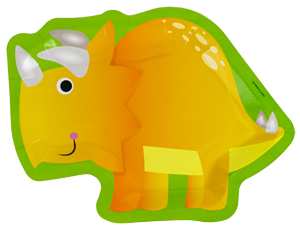 Тарелка фигур Динозаврики 25см 6шт/G