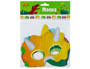 Маска Динозаврики 3шт/G