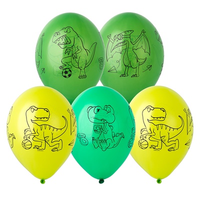 Шелкография пастель 14" Динозавры