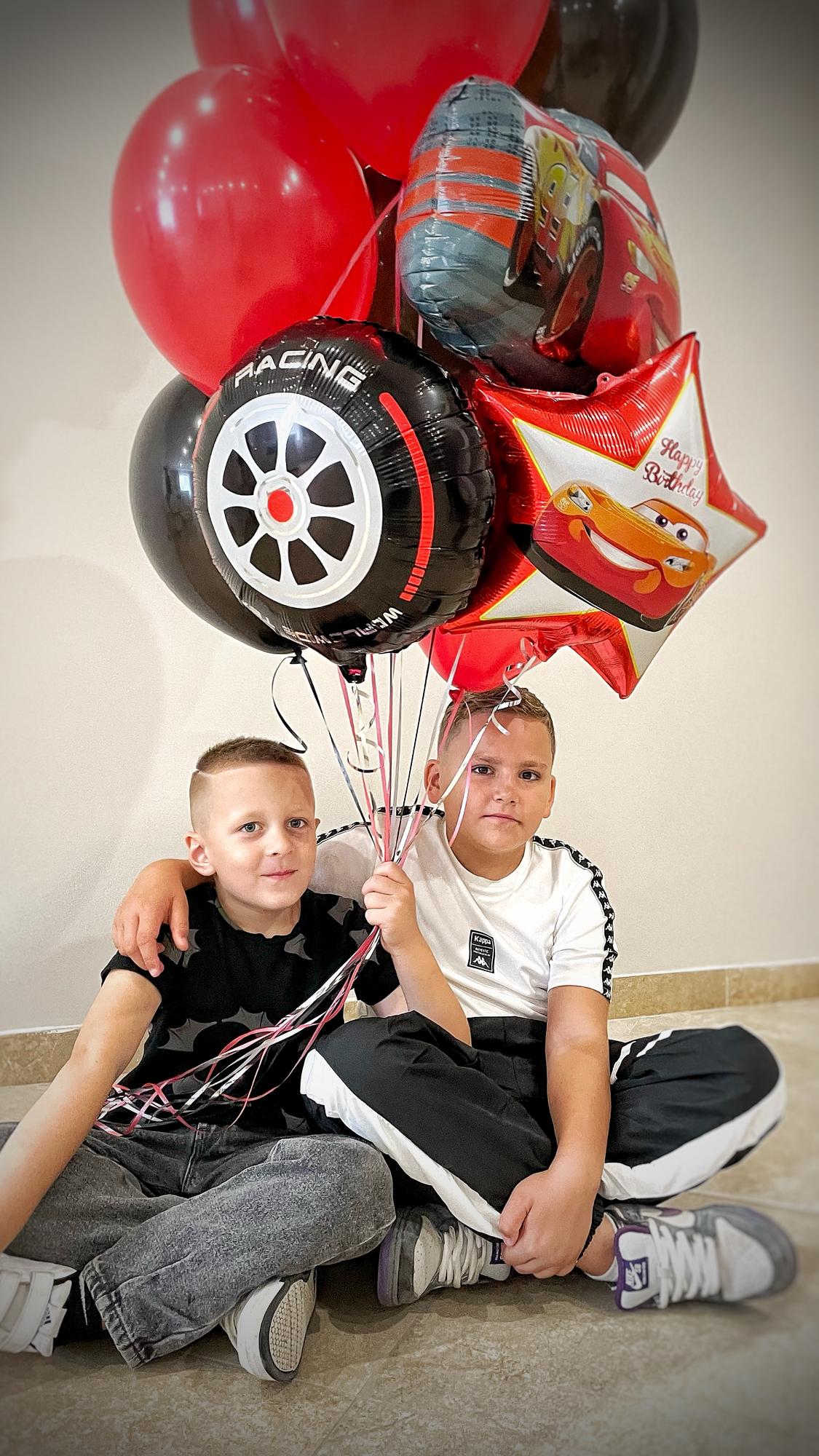 Шарики букетом Тачки для сыночка