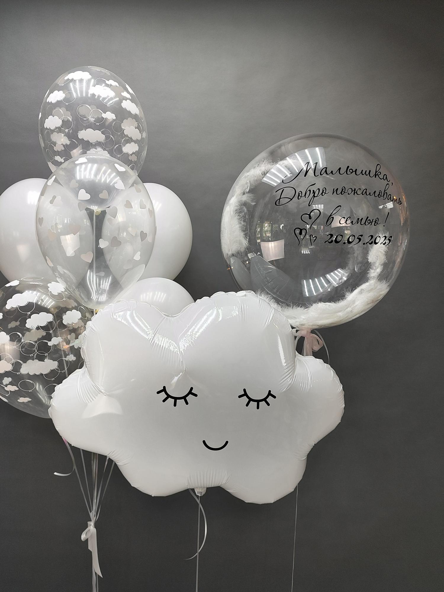 Шары на выписку девочки