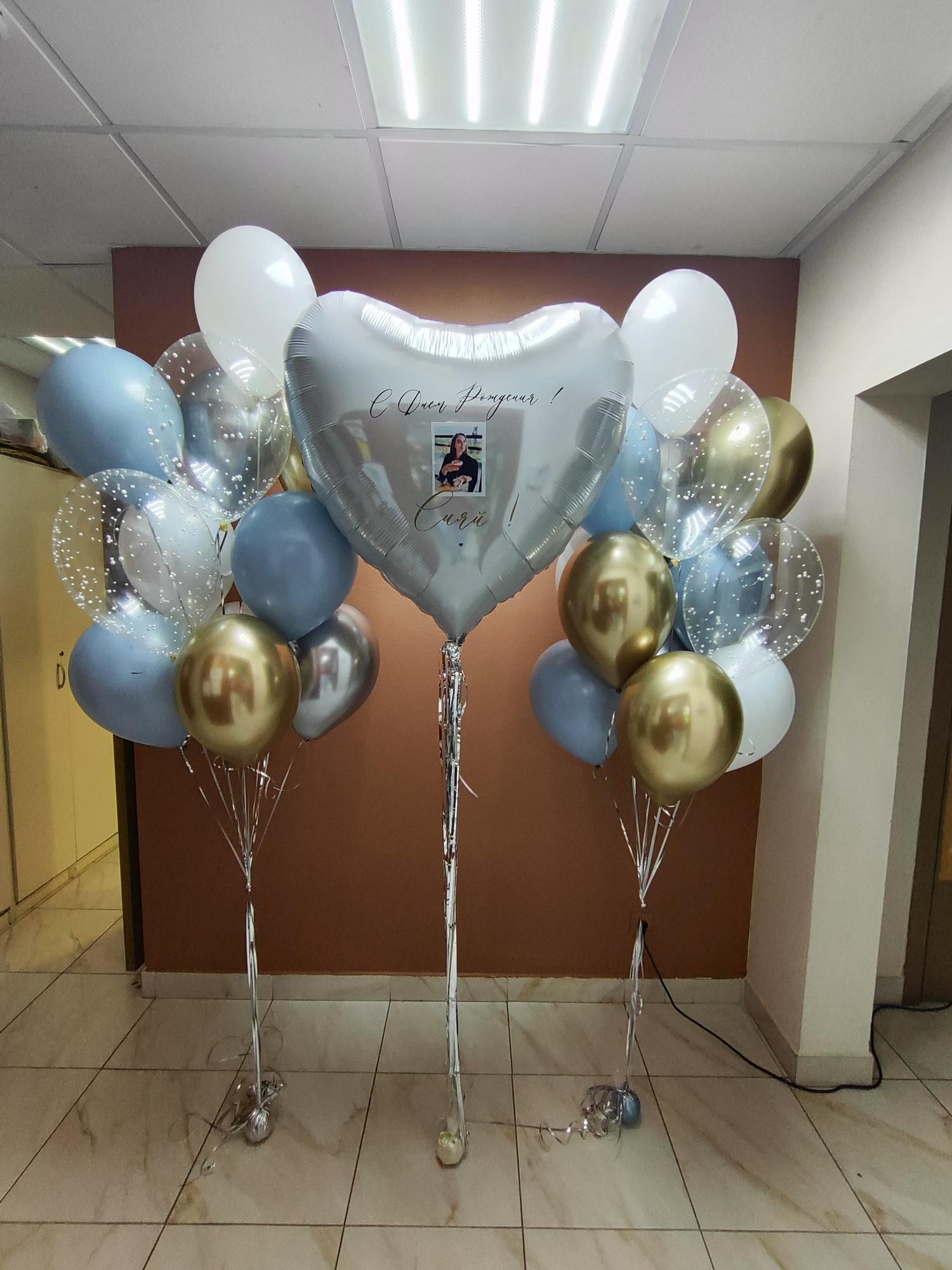 Сэт с жемчужно+белым сердцем