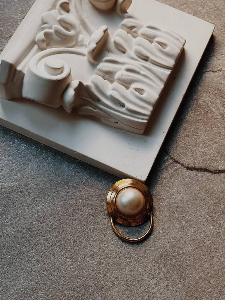 Винтажный зажим для шарфа «Жемчуг»