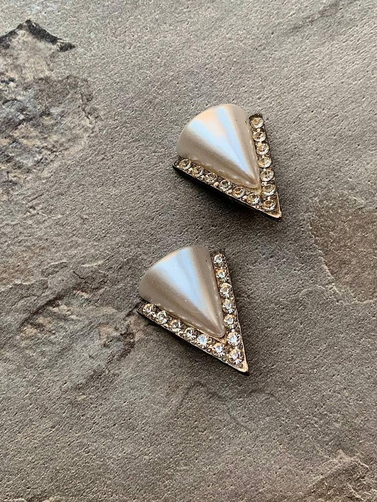 Винтажные клипсы«Искрящая элегантность»