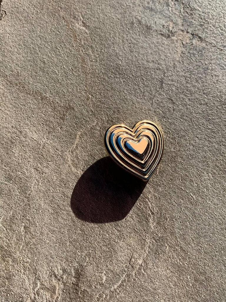 Винтажная брошь «heart3»