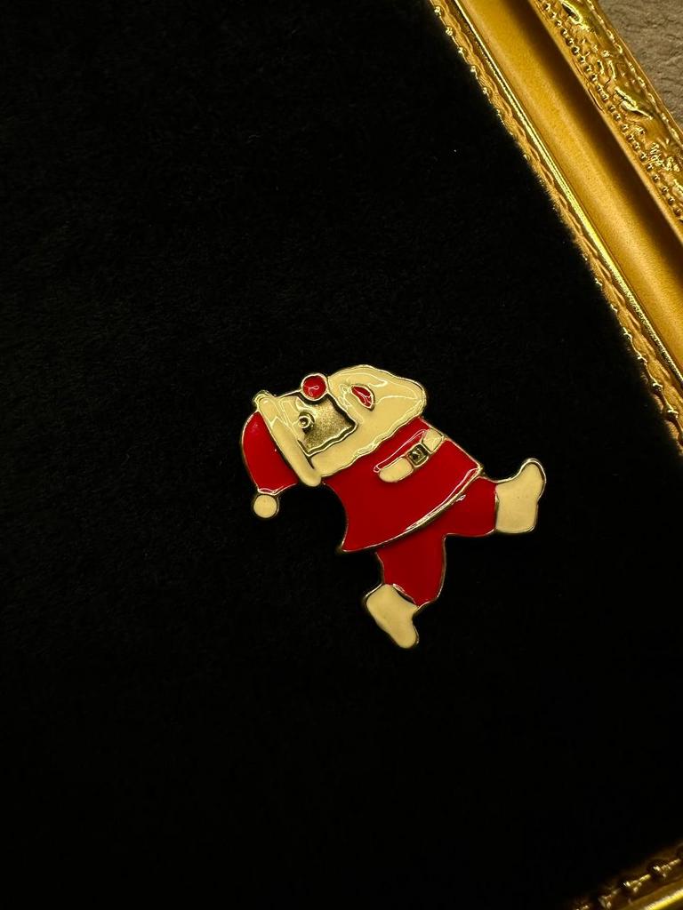 Винтажная брошь «Дедушка Мороз-13»