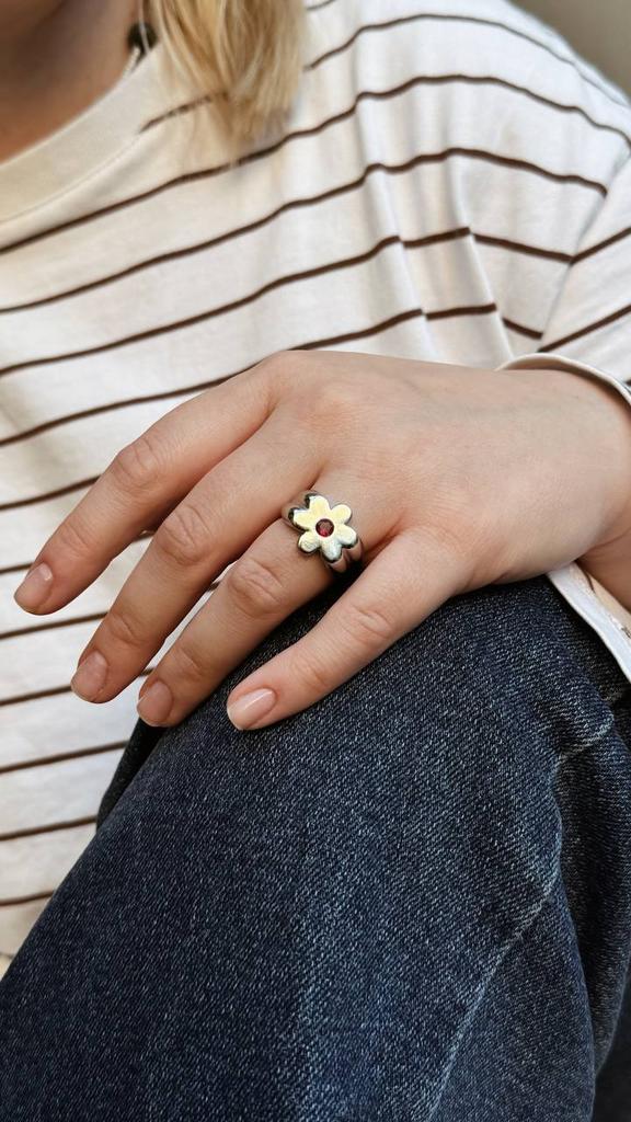 Кольцо «Цветочек» регулируемое