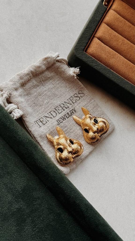 Серьги «Песочный кролик»