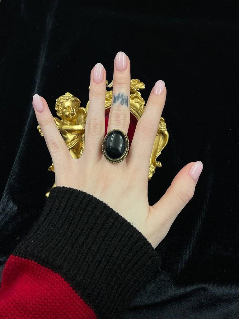 Винтажное кольцо «Witch» регулируемое 17 размер