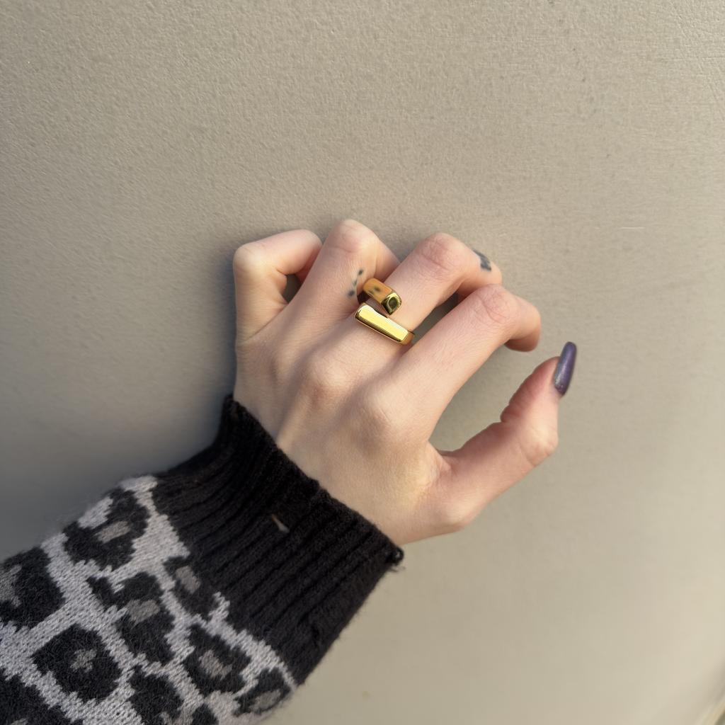 Кольцо «Линии жизни/3» 17 размера