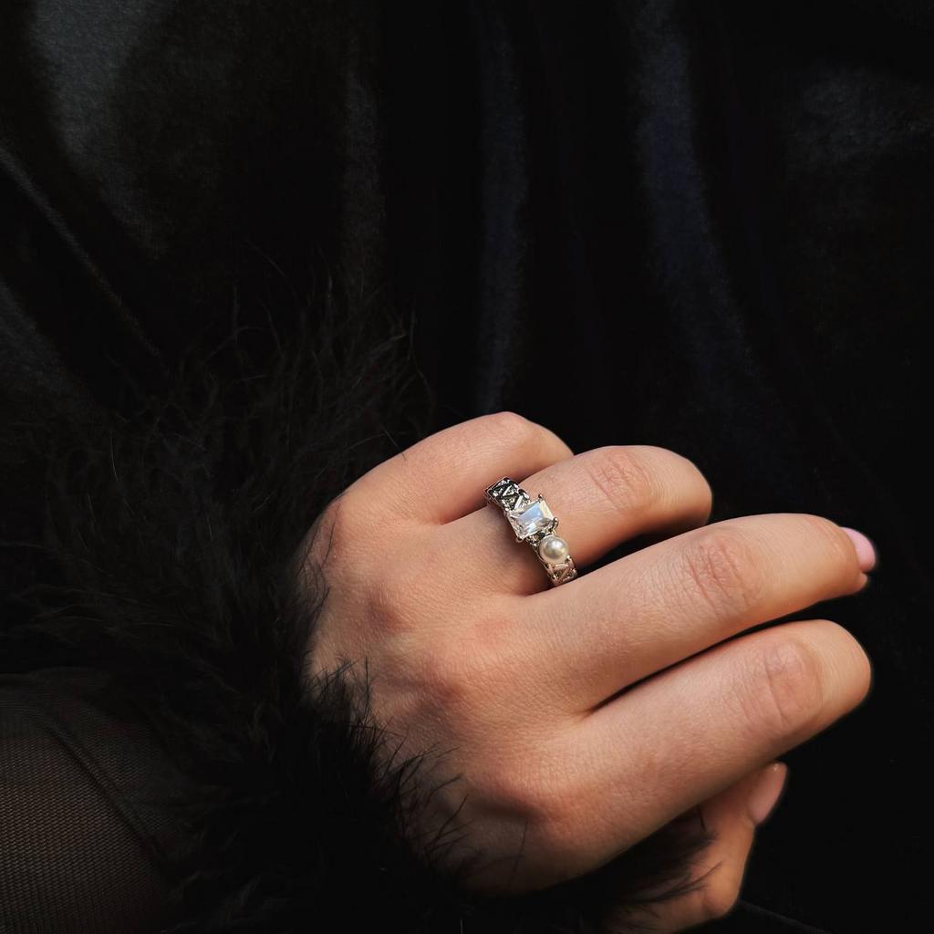 Кольцо "Шёпот камня , регулируемое"