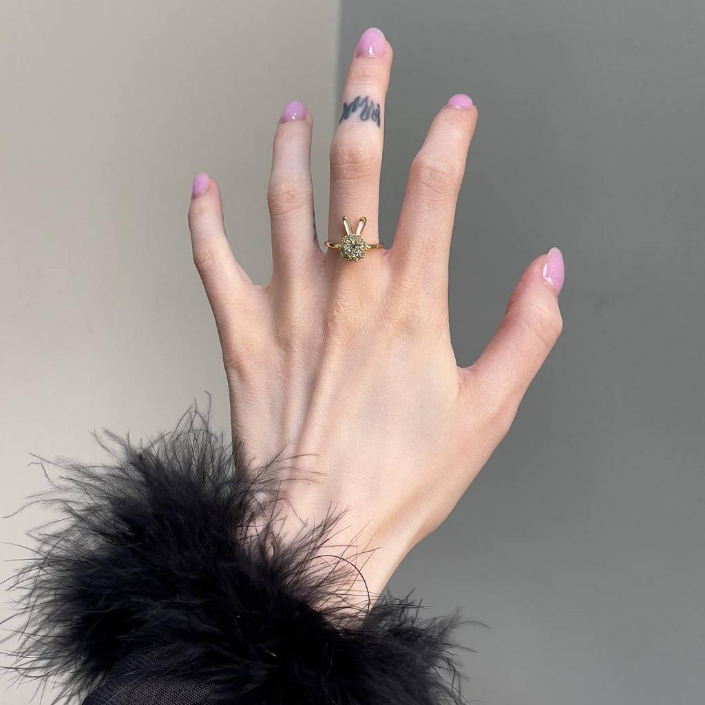 Кольцо "Драгоценный пушистик , регулируемое"