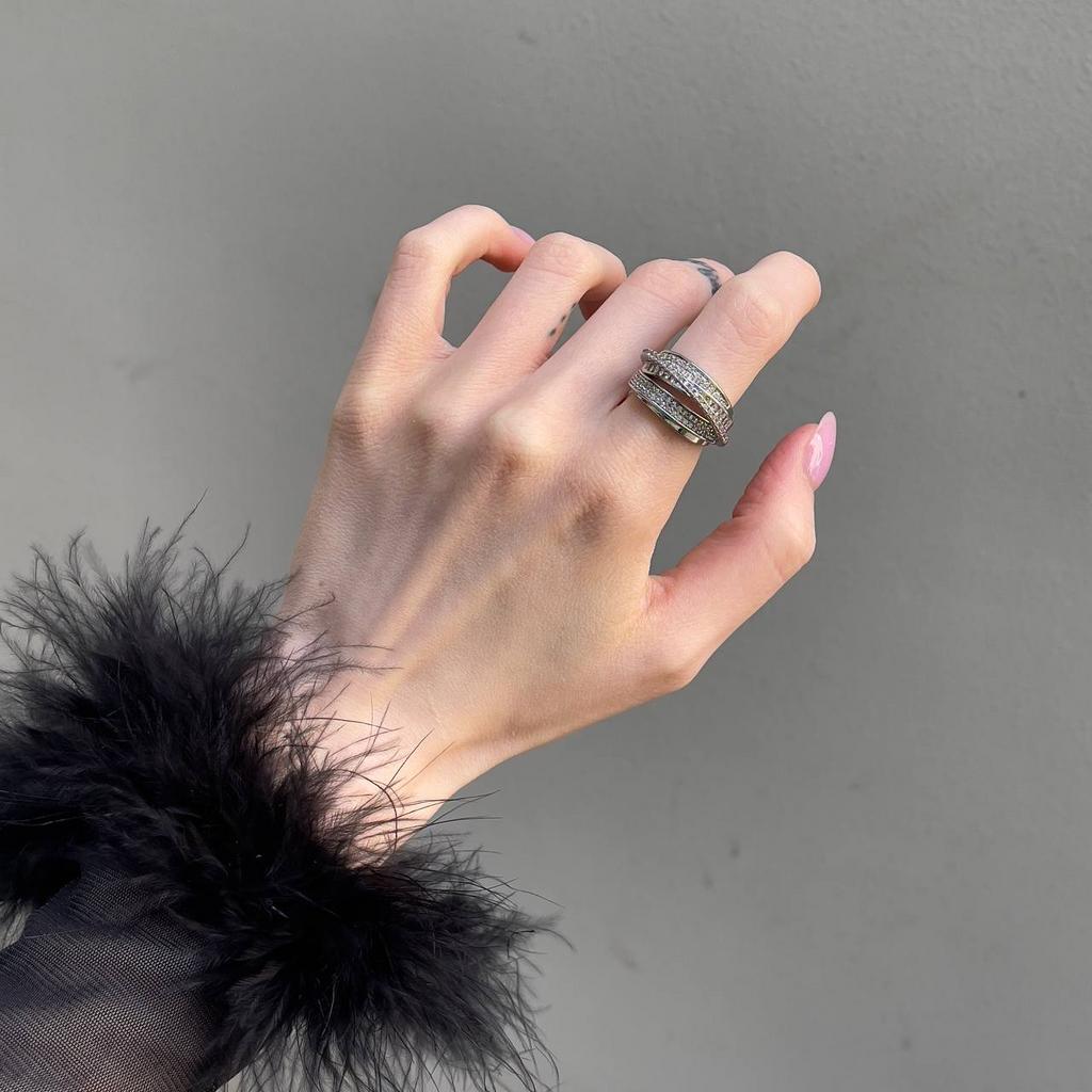 Кольцо "Серебряная  волна" , регулируемое