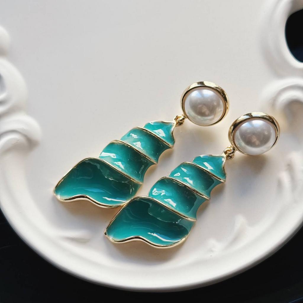 Серьги "Шлейф с Фиджи"