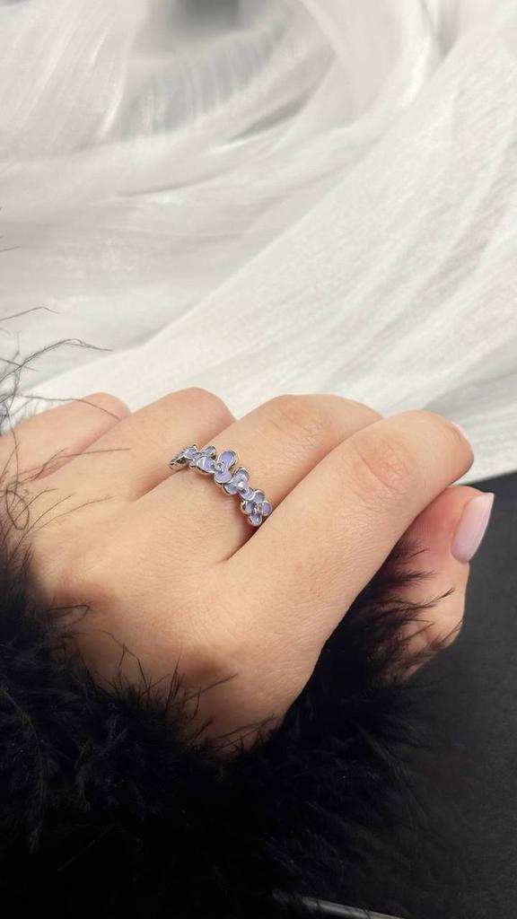 Кольцо «Сад сиреневых роз, регулируемое»