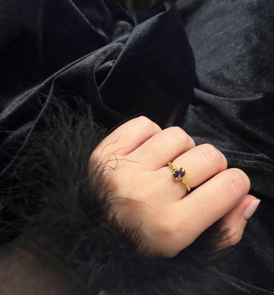 Кольцо «Сиреневый рай, регулируемое»