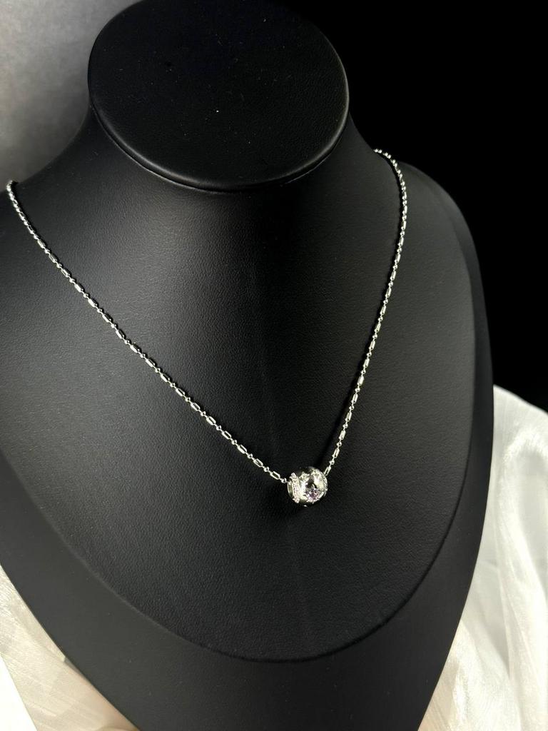 Кулон «Серебристый круг»