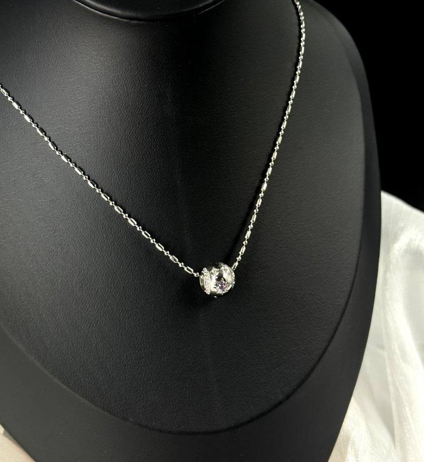 Кулон «Серебристый круг»