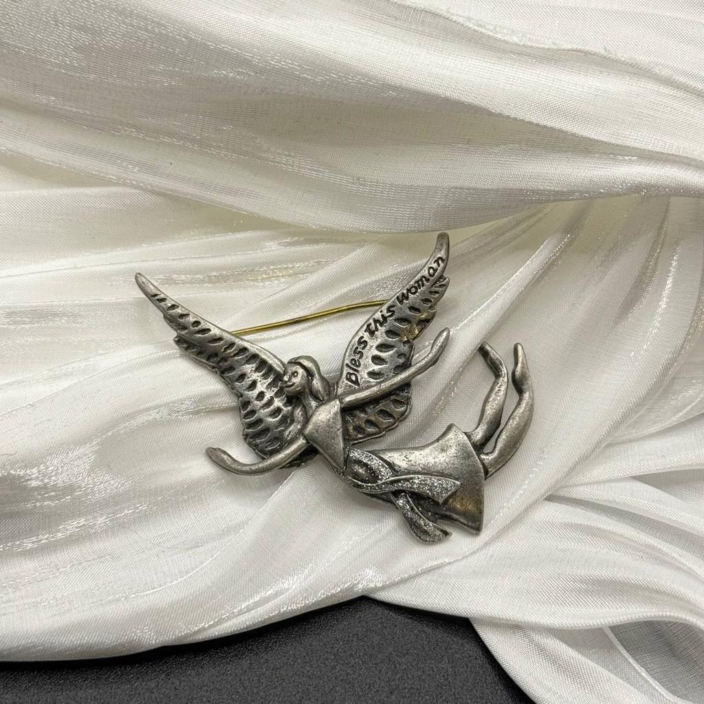 Винтажная брошь "Лёгкое равновесие жизни", США, 70е