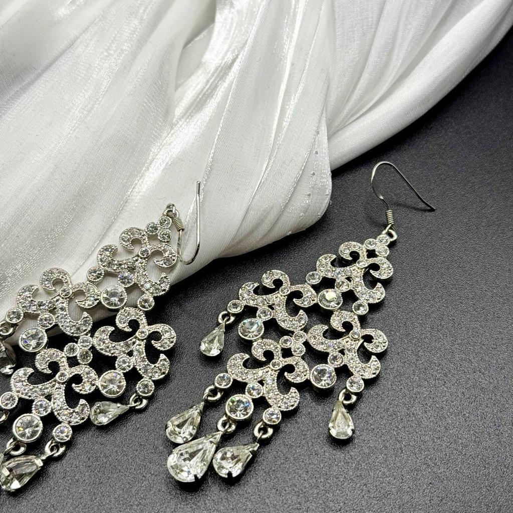 Винтажные серьги "Ласковый блеск", США, 70е