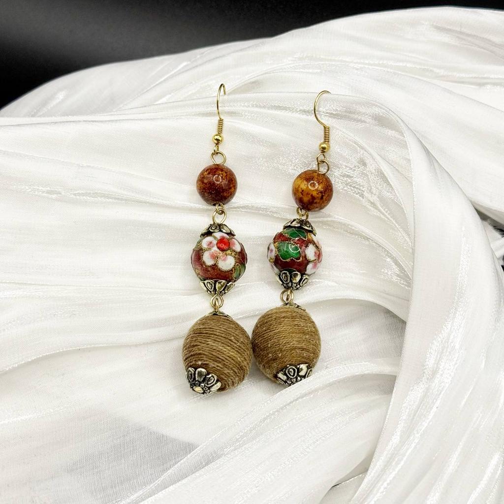 Винтажные серьги "Этюд мастера", США, 70е