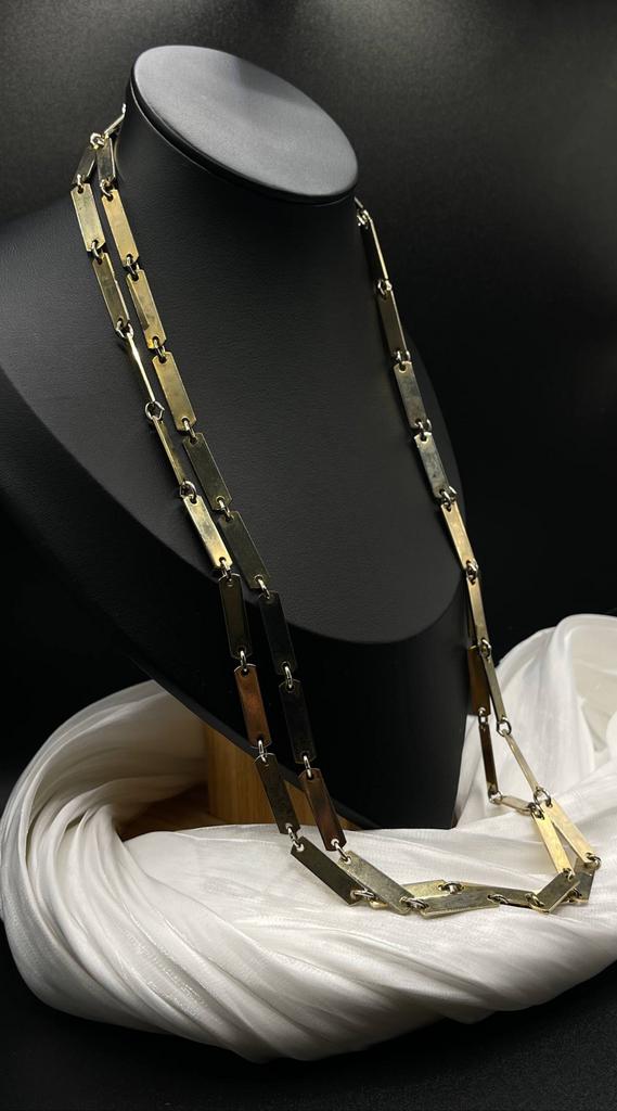 Винтажное колье "Параллельная гладь", США, 70е