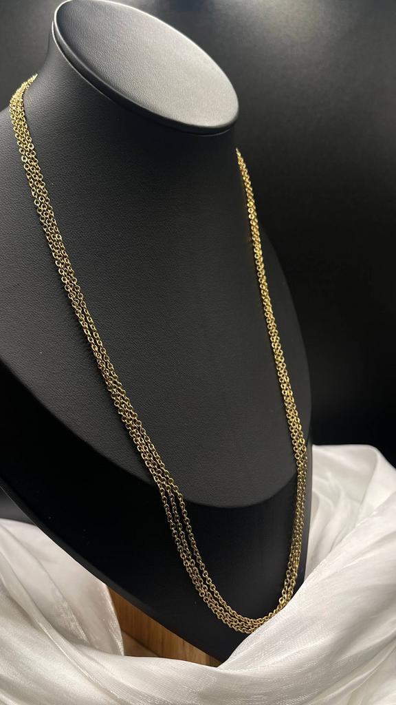 Винтажная тройная цепь "Амбарная лира", США, 70е