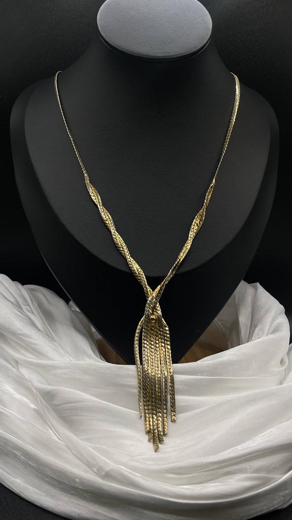 Винтажное колье с бахромой "Chantourne", США, 70е