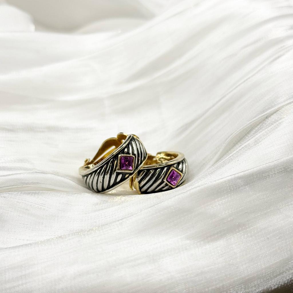 Винтажные клипсы "Магический визит", США, 70е