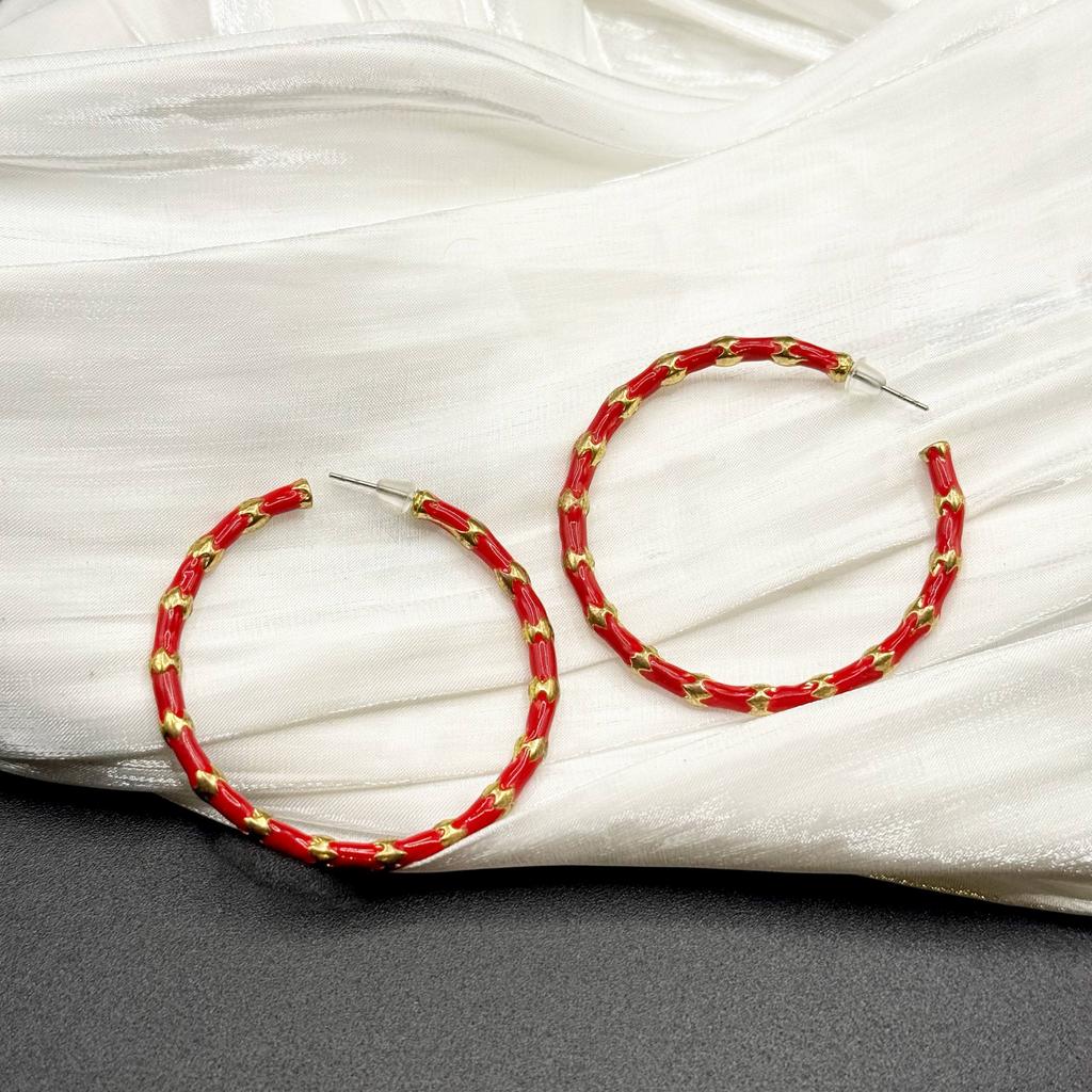 Винтажные серьги "Пёстрость №2", США, 70е