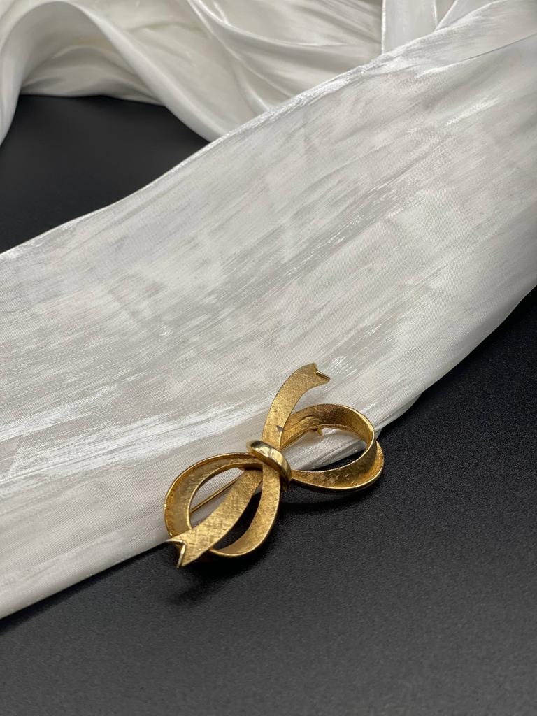 Винтажная брошь «Милый бантик», 70-90е, США