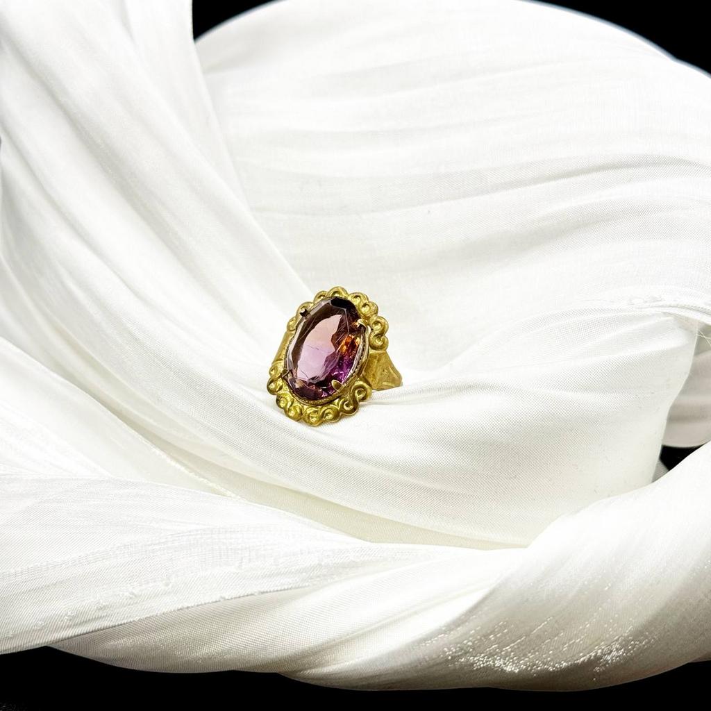 Винтажное кольцо «Звезда судьбы», Англия, 50е, 18 размер