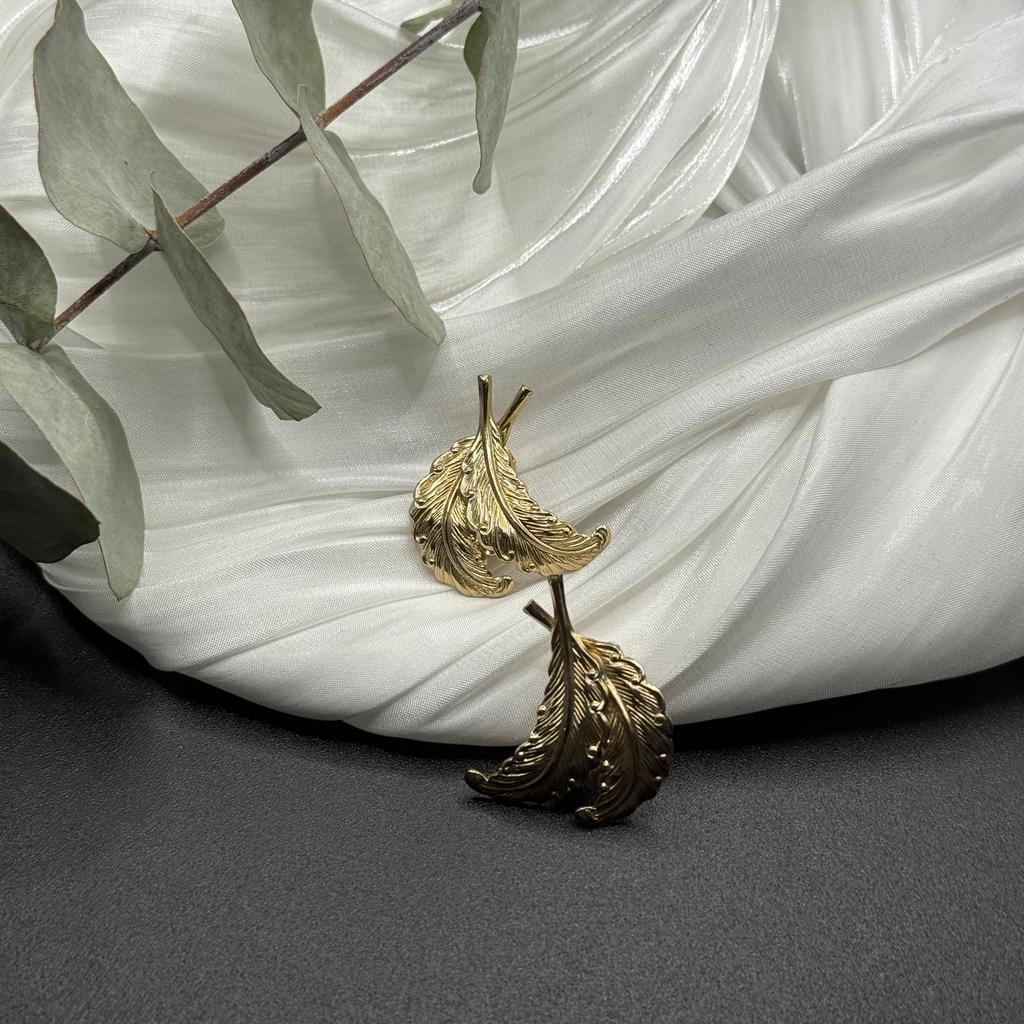 Винтажные клипсы «Перья ветра», 80-90е