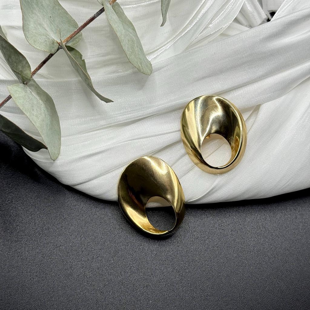 Винтажные клипсы «Эллипс», 80-90е