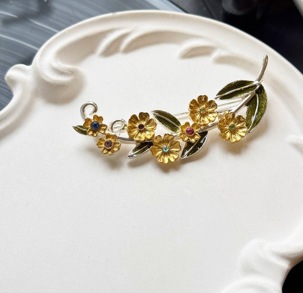 Винтажная брошь «Вечная весна» 80-90е