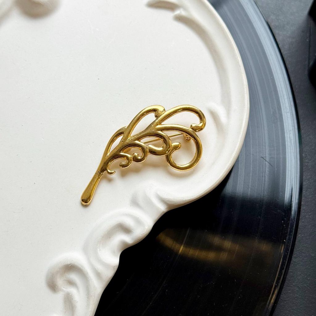 Винтажная брошь «Золотая гроздь» 80е