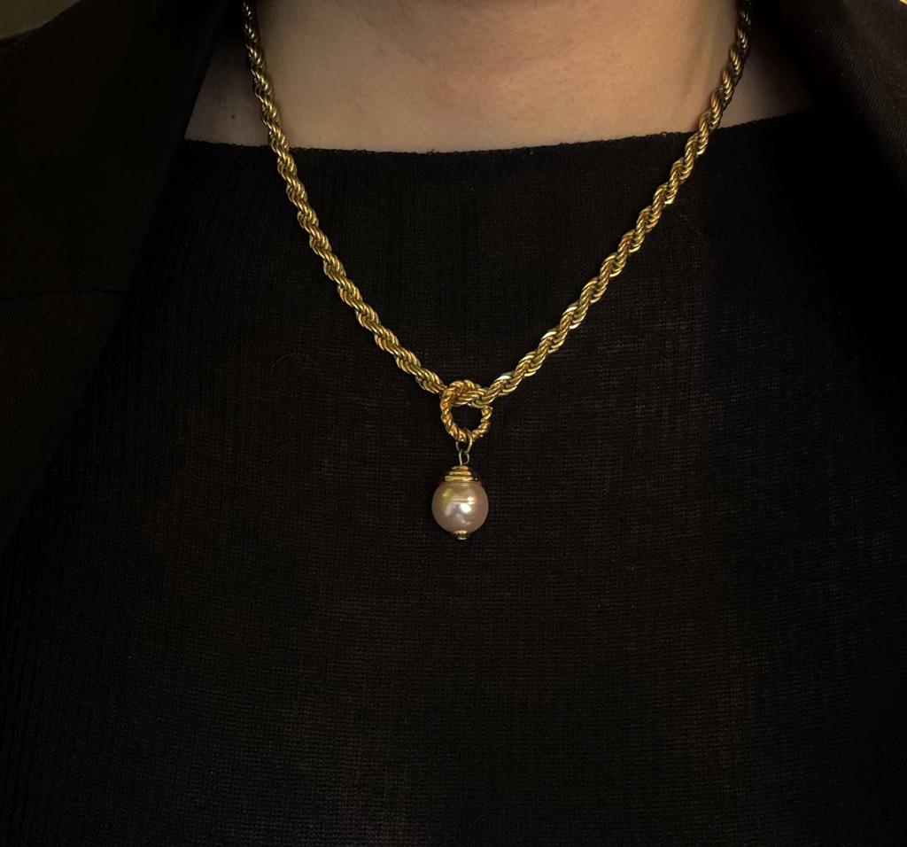 Винтажное колье-подвеска «Honey Drop» 80-90е