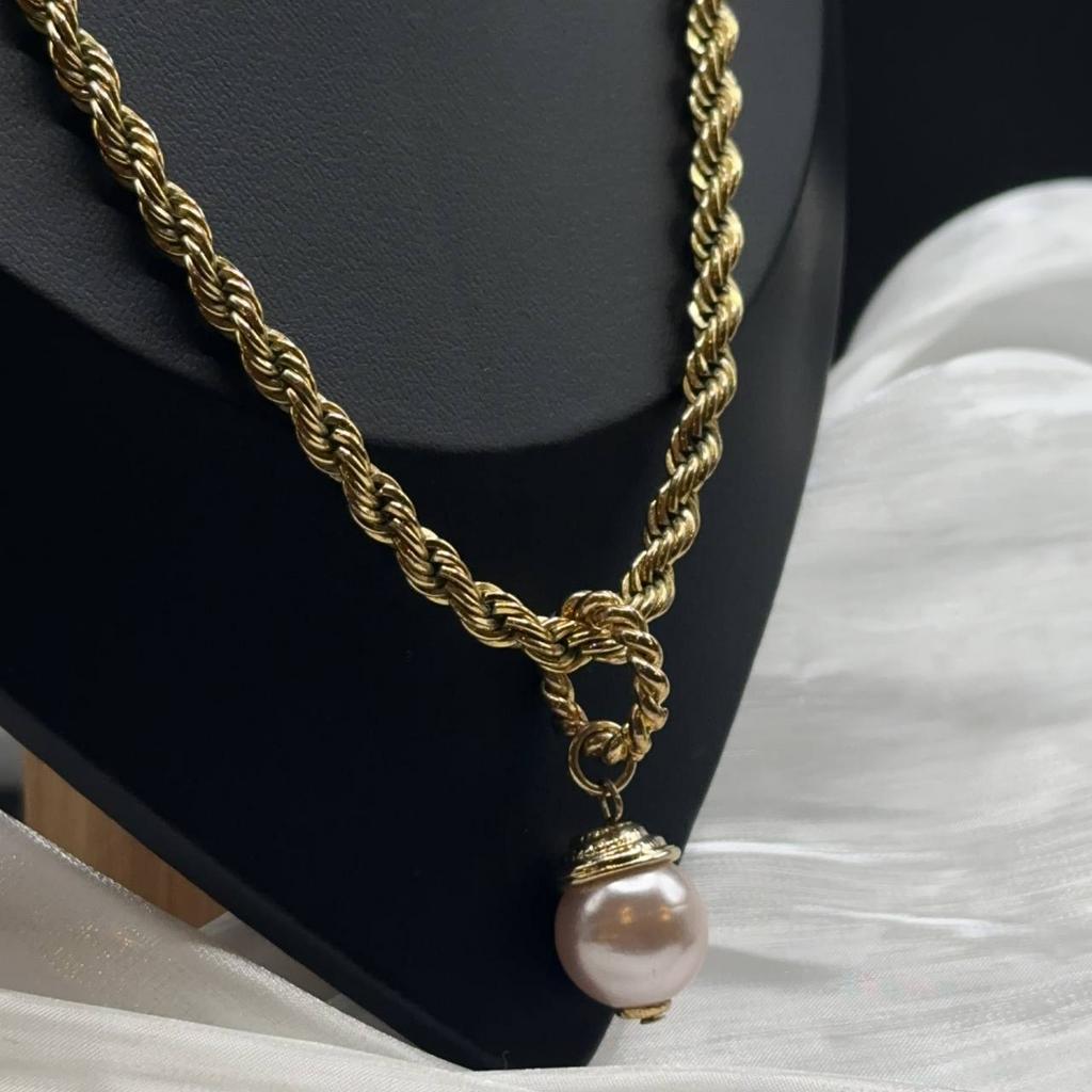 Винтажное колье-подвеска «Honey Drop» 80-90е