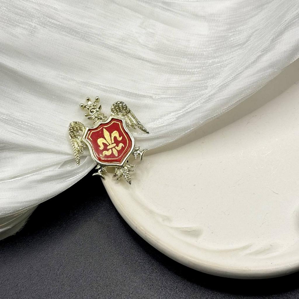 Винтажная брошь «Fleur de lys / lis» 90е