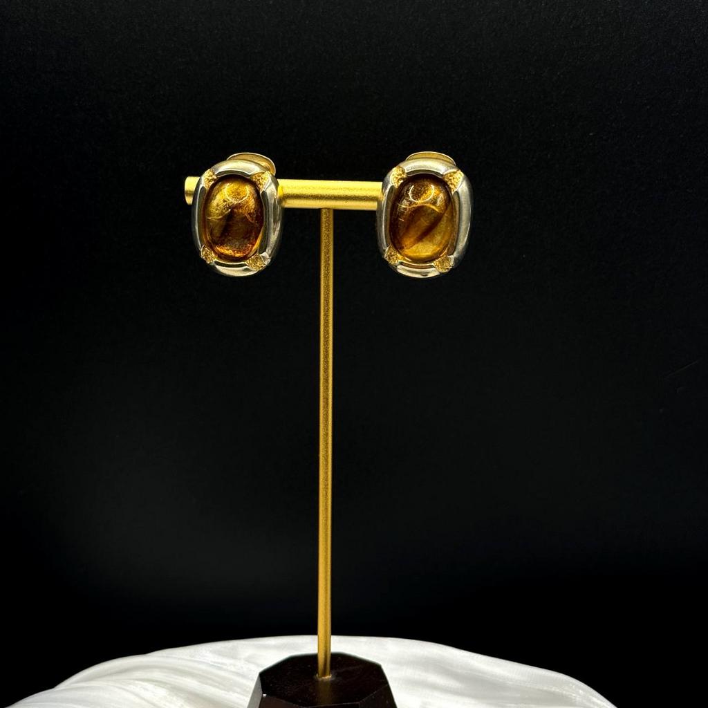 Винтажные клипсы “Honey shimmer”, США, 80-90е