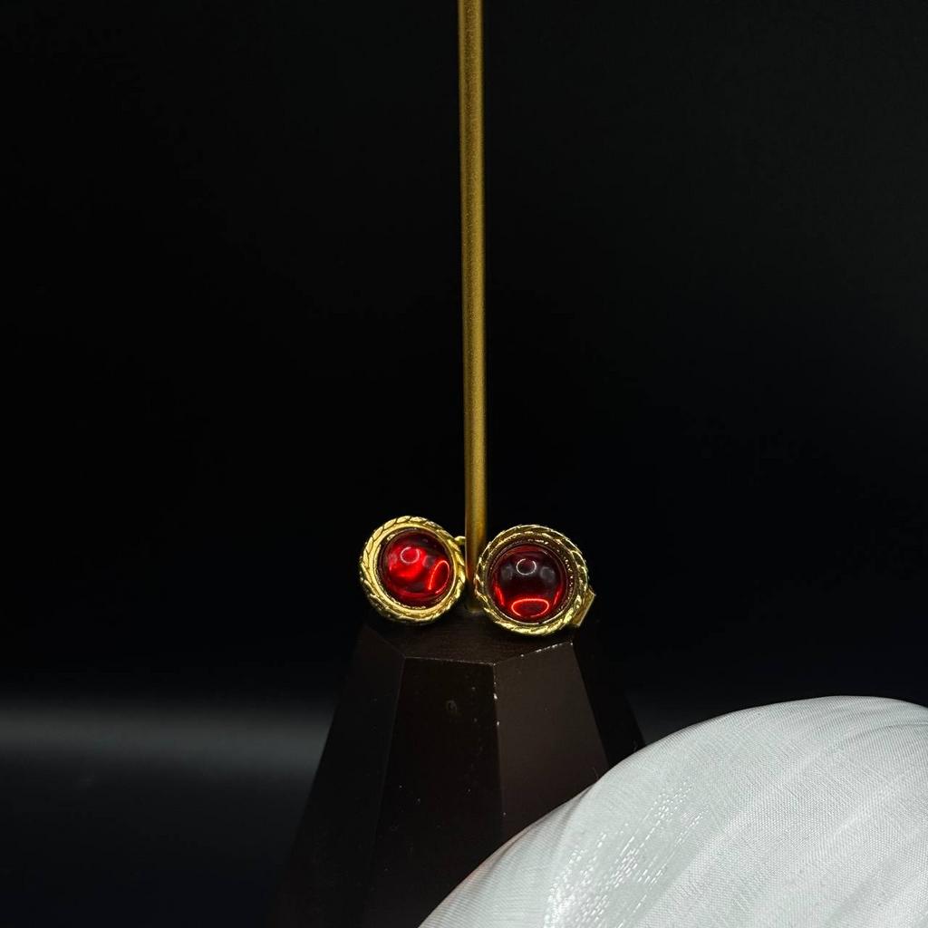 Винтажные клипсы «Закатная искра», США, 90е