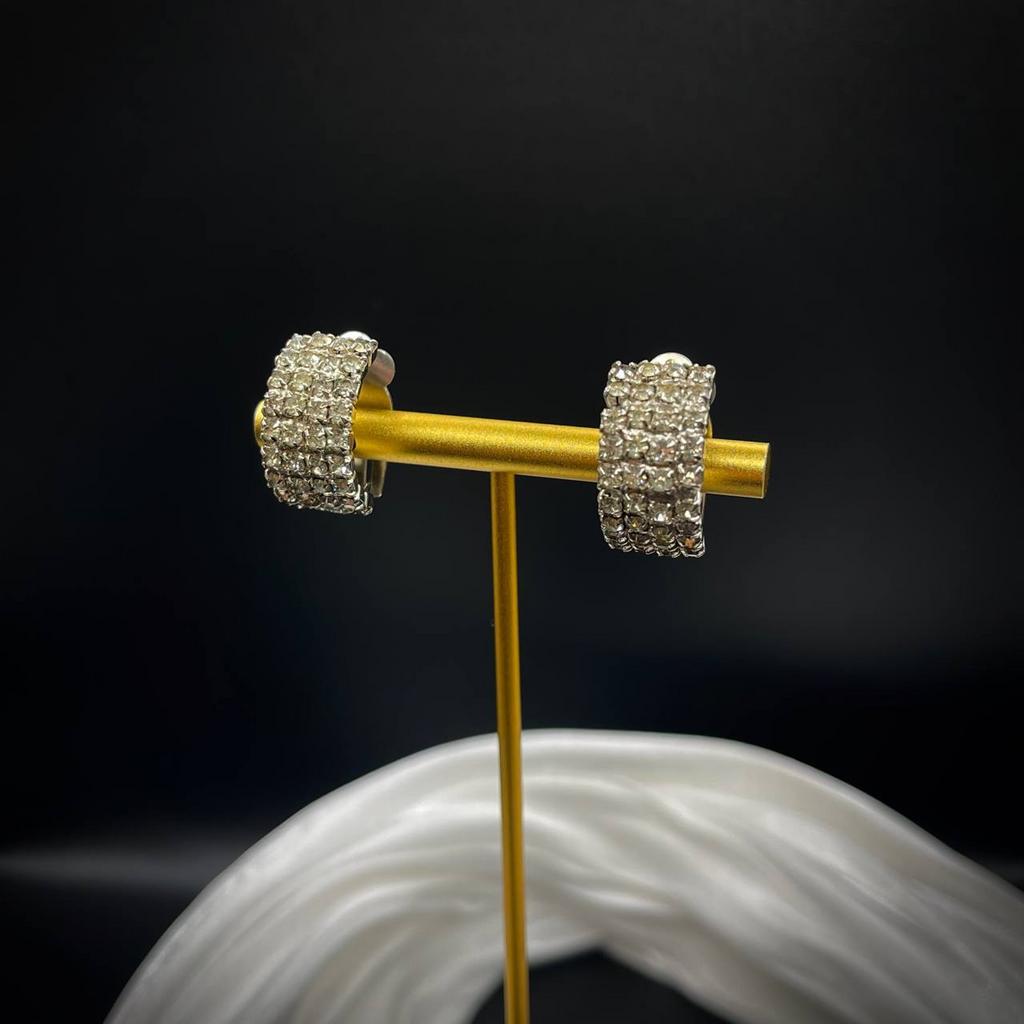 Винтажные клипсы «White frost», США, 80-90е