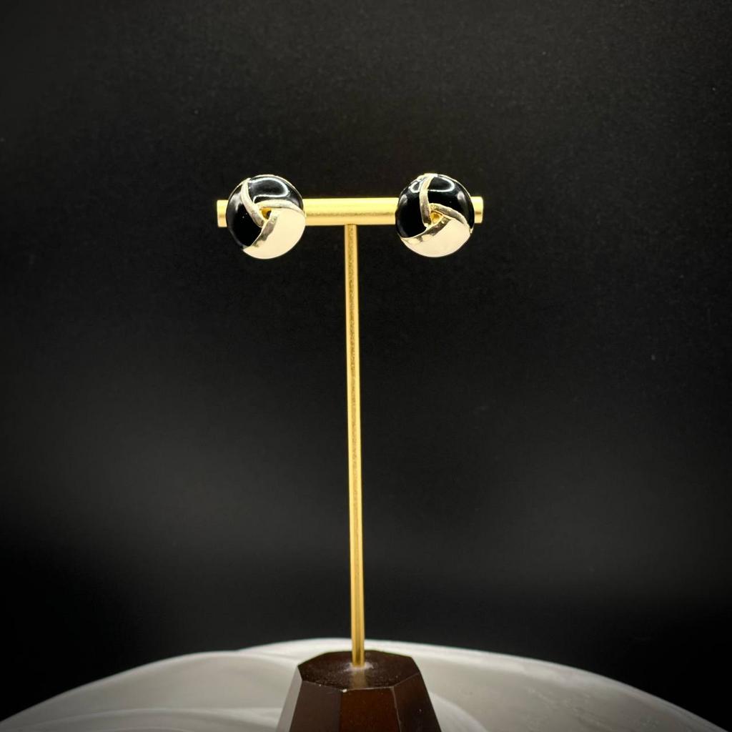 Винтажные клипсы «Монохром», США, 90е